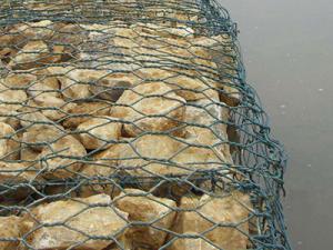 China 60x80mm Stone Cage Wire Mesh Low Carbon Steel Riverbed Stabilization Gabion Pad wholesale