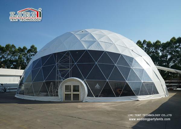 25m Special Portable Geodesic Dome Tents , Transparent Pvc Dome Tent for Outdoor