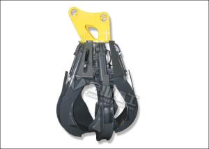 China Non Rotating Orange Peel Grapple , EC210 EC240 Excavator Grab Attachment Long Life wholesale