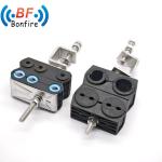 4 Ways Coaxial Cable 1/2" Flex Fiber Optic Feeder Clamp 5-7mm 19-25mm Data Table