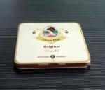 Tinplated Cigar Tin Box with Lid , CYMK Printed Outside Airtight Tin Box