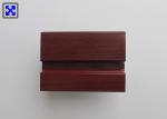 Double Glass Wood Grain Aluminum Profile , Aluminium Trim Profiles For Folding