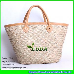 China LUDA willow weave straw basket bag women's seaweed straw bag on sale