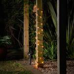 Outdoor IP44 Waterproof LED Holiday Lights 60 LEDs Hemp Solar Fairy Rope Lights