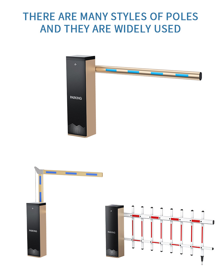 Adjustable Speed Parking Lot Barrier Arm Gate Custom Length Automatic Car Barrier System