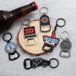 Custom Logo Magnetic Bottle Opener Keychain Metal Zinc Alloy Enamel Beer Opener