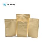 Pp Laminated Printed Kraft Paper Zipper Bags Coffee Bean Packing With Window