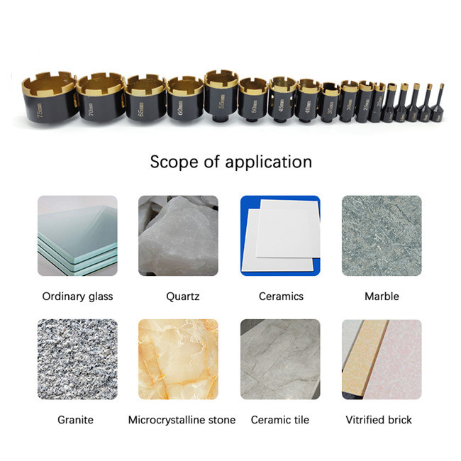 6-85mm Sintered Granite Stone M14 5/8-11" Diamond Core Drill Bit