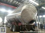 Aluminum Alloy Wheat Flour Bulk Tanker with Tipping Hydraulic Cylinder (6000USG