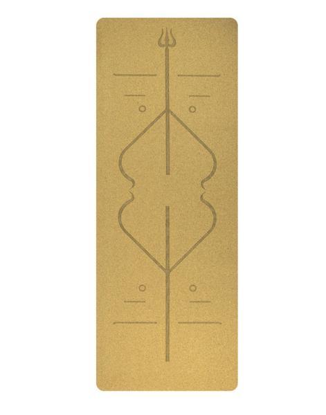 Yoga Practice Cork Yoga Mat |Toxic Free Unique Workout mat| Patterned Design