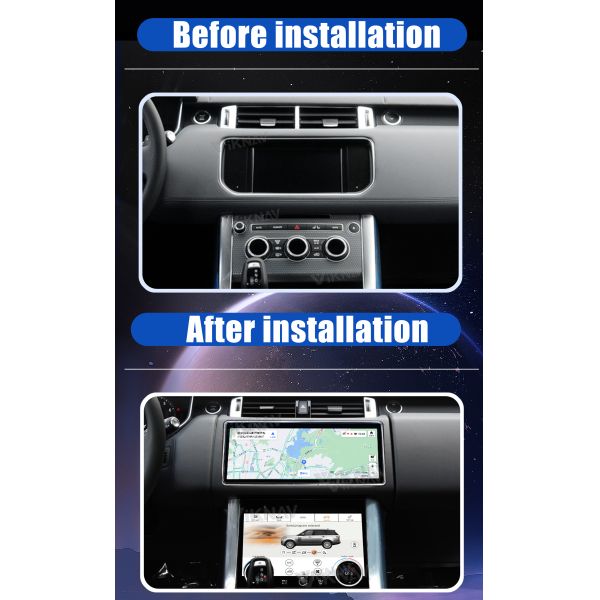 Android 13.0 head unit For Land Rover Range Rover Sport L494 2013-2017 touch screen climate control car stereo with AC