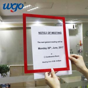 China Signs Display Frame A Wall Self Adhesive Mounting Signs Display Frames Document Pocket wholesale
