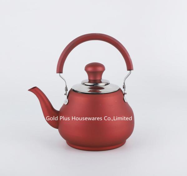 1.5L Metallic Painting Signal Stainless Steel Whistling Kettle With Bakelite