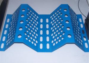 China 500mm Width Double Peak Windbreak Steel Sheets Perforated For Building Materials wholesale