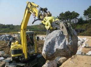 China 7-70 Ton Excavator Hydraulic Grapple , Rock Type Mechanical Grab For Excavator wholesale
