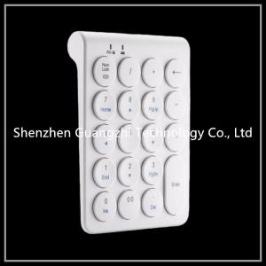 China Mini Plastic Atm Machine Number Pad 15 Keys White Color Wireless Bluetooth wholesale