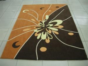 China Flower Handtufted Acrylic Area Rug Carpet 2000G/SQM wholesale