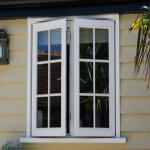 Modern Residential PVC Glass Entry Door Vinyl Casement French Doors Cutomized