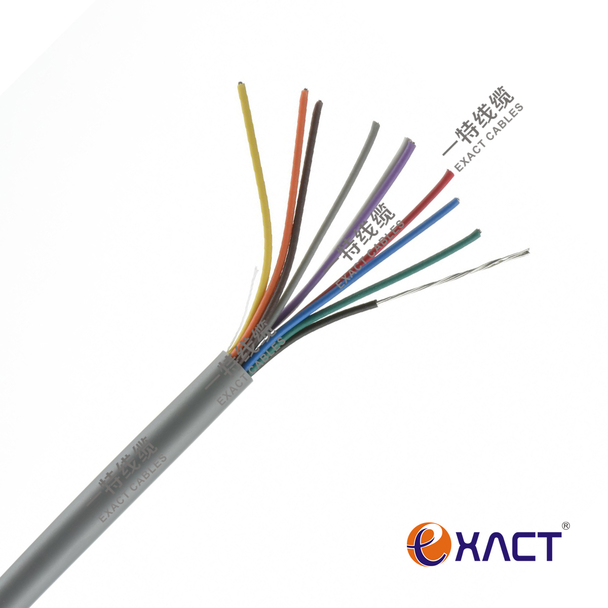Industrial 10*0.22mm2 Unshielded Stranded Alarm Cable PVC Insulation and Jacket CPR Eca Control Cable
