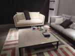 Rectangle Solid Wood Leather Modern Italian Coffee Table