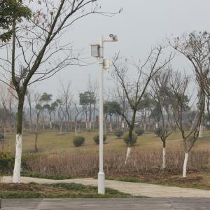 China Tapered Galvanized Solar Powered Camera Pole , Q235 CCTV Camera Extension Pole on sale
