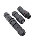 M12 3 Pin waterproof Circular Connector Cable Female Straight Molded for LVDS