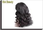 Front Lace Wigs Virgin Human Hair Natural Wave , Customized Human Hair Wigs