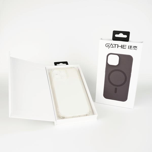 Empty Mobile Cell Phone Case Packaging Box With Hanger , Slide Out Rigid Paper