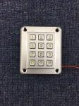 IP67 waterproof heavy duty rugged die cast backlit keypad with 12 buttons