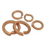 DIN125 DIN127 GB93 Brass Copper Spring Lock Washers Metric H65 Brass Spring