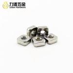 M2.5 M6 Metal Hex Nut Galvanized Stainless Steel Material Din 557