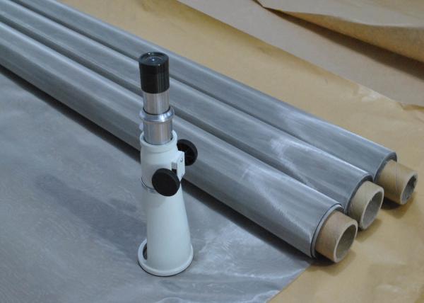 100% Polyester 140 Micron Screen Stainless Steel Mesh Fabric High Air Permeabili