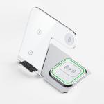 Aluminum Alloy 15w Fast Charging Three-In-One Wireless Charger Supports Three