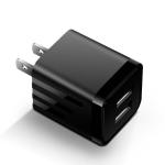 ABS Cell Phone Charger Adapter / Dual USB Fast Charging Wall Adapter For Samsung