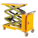 500kg Scissor Lift Trolley Semi Electric Trolley Lift Table For Warehouse