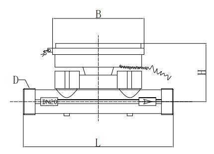Intelligent Digital Ultrasonic Heat Meter , DN15 Ultrasonic Thermal Energy Meter