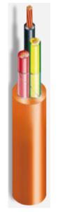 China 0.6/1kV 2C+E XLPE insulated orange circle cable complied with AS/NZS standard wholesale