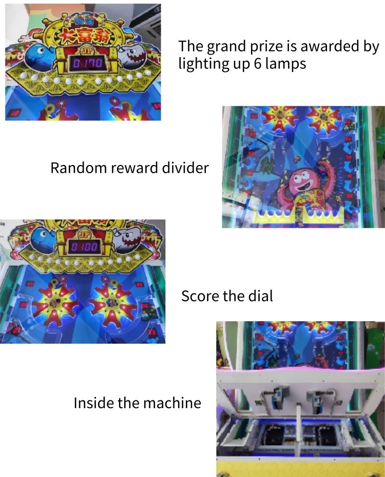 Jp Treasure Hunt Coin Pusher Arcade Lottery Game Machine For Kids Multiple Players