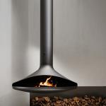 Customizable Ceiling Hanging Log Burners 600mm Suspended Wood Burning Stove