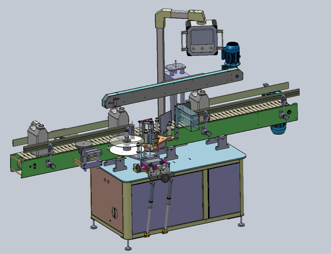 Automatic One Side Tapered Label Applicator Labeler For Sauce Nut Jar Bottle