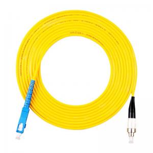 China FC UPC To SC UPC Simplex 3.0mm PVC Single Mode Fiber Patch Cable , Jumper Fiber Patch Cord wholesale