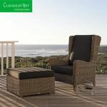Modern Outdoor Furniture Patio Rattan Armchair Wicker Dining Chair with