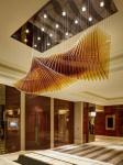 Wave Shaped Hotel Lobby Banquet Exhibition Hall Chandelier Art Custom Engineerin