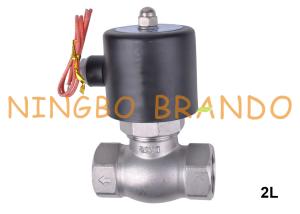 China 2L Series Steam Stainless Steel Solenoid Valve 1/2'' 3/4'' 1'' 1.5'' 2'' wholesale