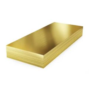China 1500x 3050 X 1.5mm Brass Coated Copper C26800 C27200 Shiny Brass Sheet Plate wholesale