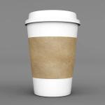 18oz Customization Logo Biodegradable Black Takeaway Juice Coffee Packaging