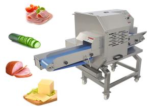 China Industry Automatic Bacon Sausage Burger Slicing Cooked Meat Slicer Delicatessen Slice Machine wholesale