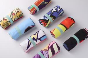 China Easy To Carry Printed Polyester Beach Towel 200gsm Quick Dry wholesale
