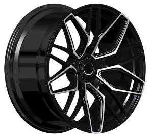 China Centerlock type bright colour painting Forged Custom Wheels 18 19 Inch With Black Machine Face rims wholesale