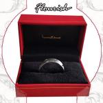 Portable Hinged Clamshell Type Jewelry Packaging Gift Paper Box with Velvet
